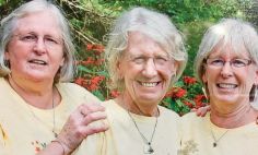 Anne Murphy, a la izquierda, con sus hermanas Jean, en el medio, y Mary, a la derecha.