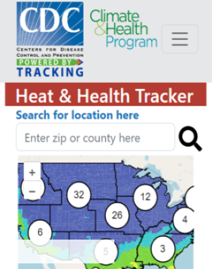 CDC Heat and Health Tracker