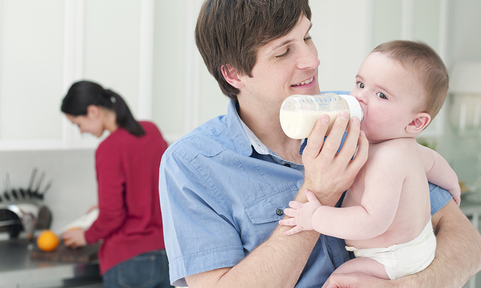 Feeding an infant or young child