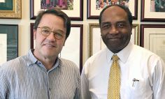 John Tisdale, M.D. (left), and Griffin Rodgers, M.D., lead sickle cell disease research at NIH. 