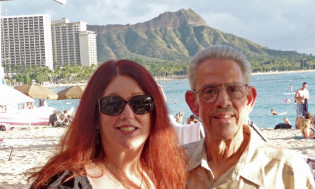 Marguerite y David Kaye en unas vacaciones recientes. 