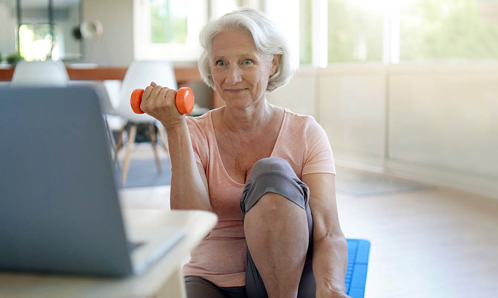Virtual exercise classes can combat stress and keep you connected. 
