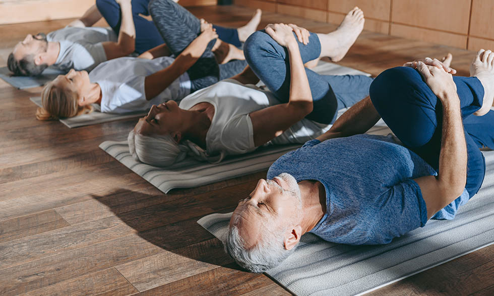 Flexibility exercises, like yoga, can help maintain mobility as you age. 