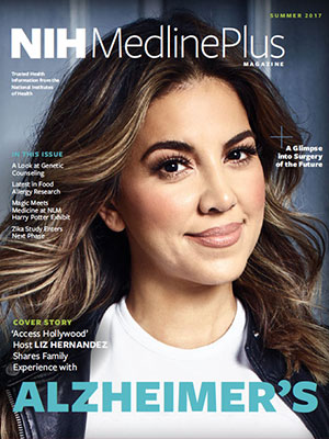 Liz Hernandez on the cover of the Summer 2017 Issue of NIH MedlinePlus Magazine