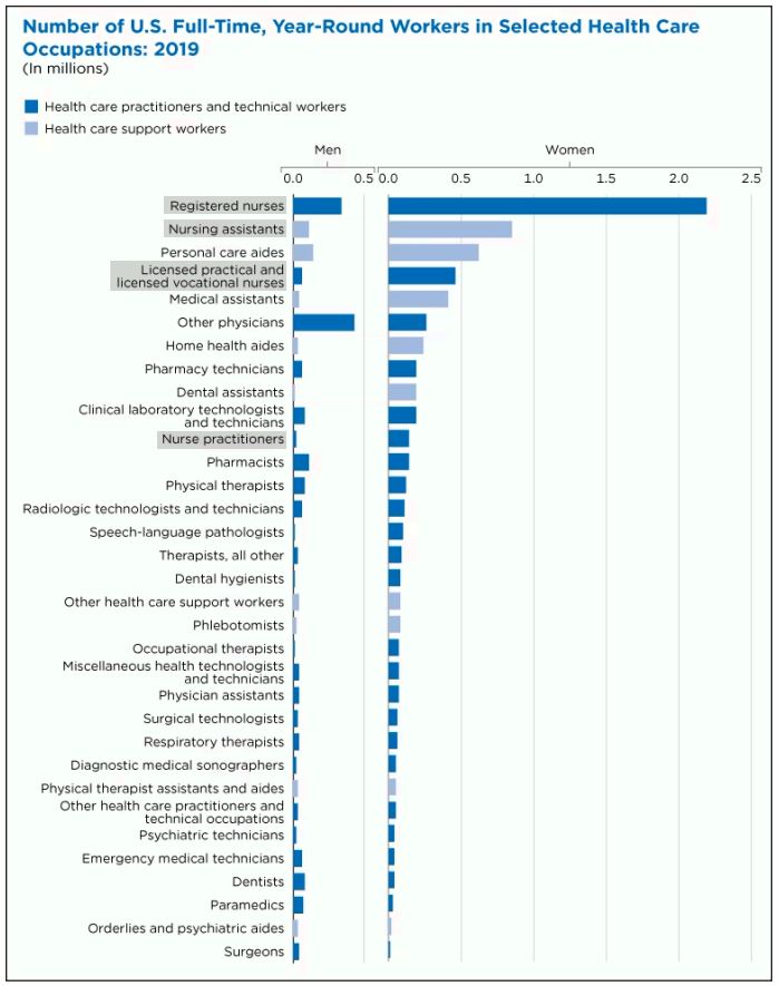 Health care occupations (2019)