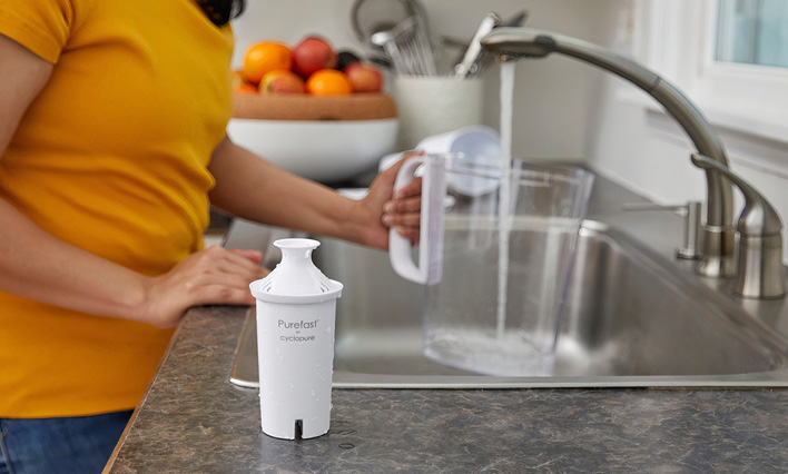 PFAS water filter catridge by CycloPure Inc.